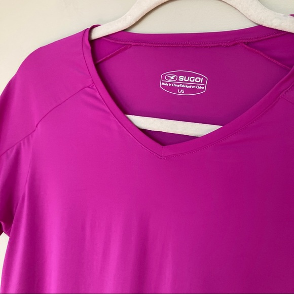 SUGOI Jackie Fuschia Pink Running Top NWT - Picture 3 of 4